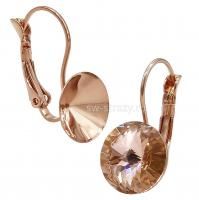 Основа под серьги 1122 12 мм розовое золото SWK0381