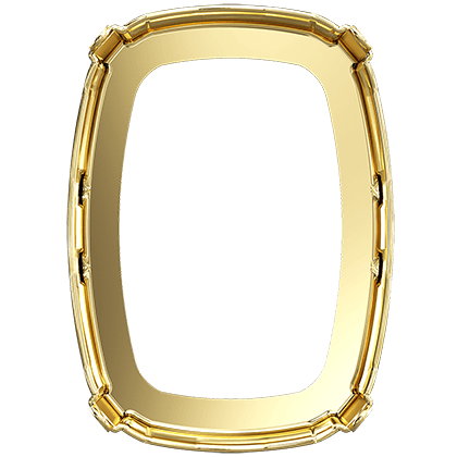 4568/S 27x18 mm 1PH203 Gold Plating