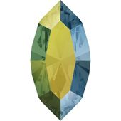 Кристаллы 4228 10x5 mm Crystal Iridescent Green