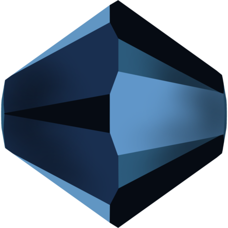 Бусины 5328 6 mm Crystal Metallic Blue2X