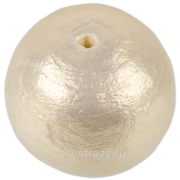 Жемчуг хлопковый 8 мм насыщенный кремовый