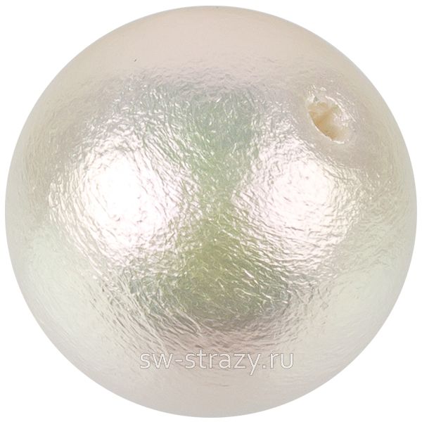 Жемчуг хлопковый 10 мм насыщенный белый