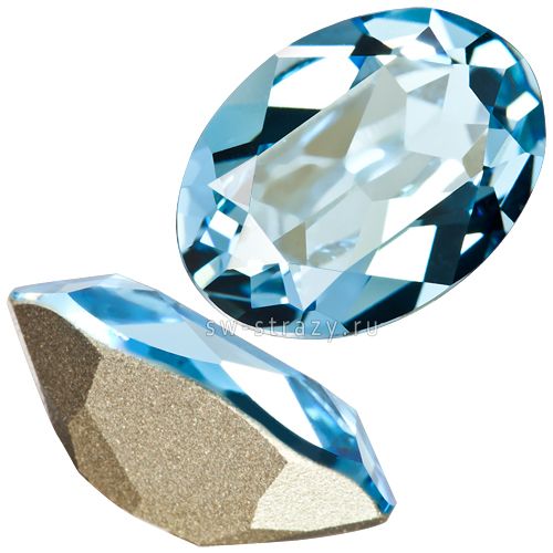 Кристаллы 4120 25x18 mm Aquamarine