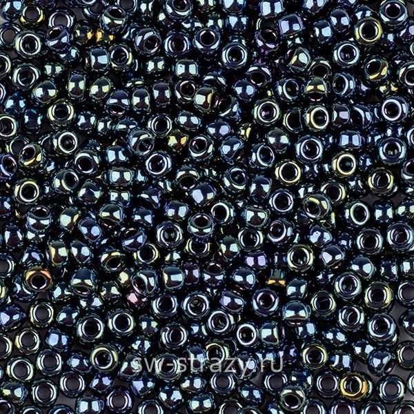 Seedbead Miyuki 11/0 456 Gunmetal Iris