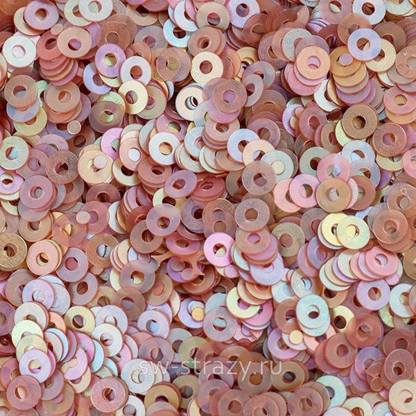 Пайетки плоские 2 мм matte coffe (3гр)